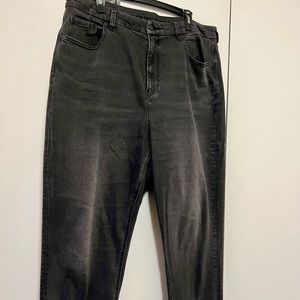 AE Stretch Super High-Waisted Ankle Straight Jean